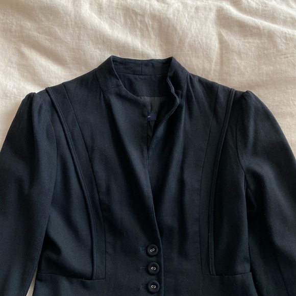 French Connection Cropped Black Blazer - Picture 6 of 9
